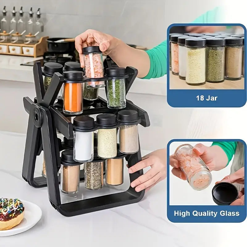 18 Jar Rotating Spice Rack