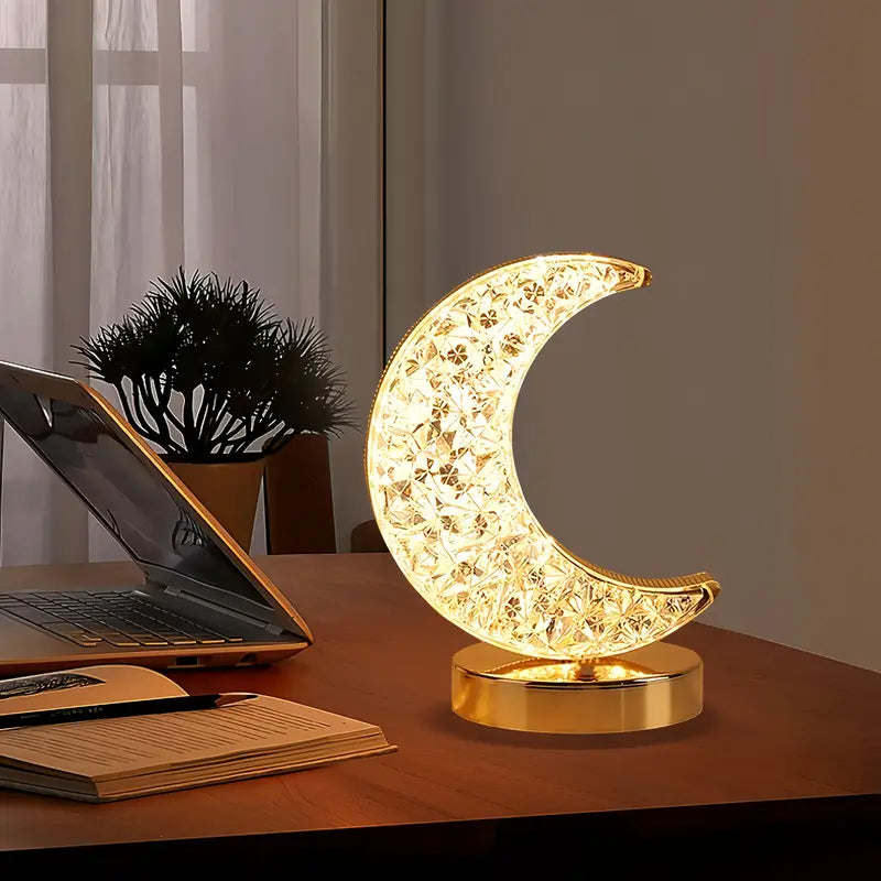 Crystal Moon Lamp