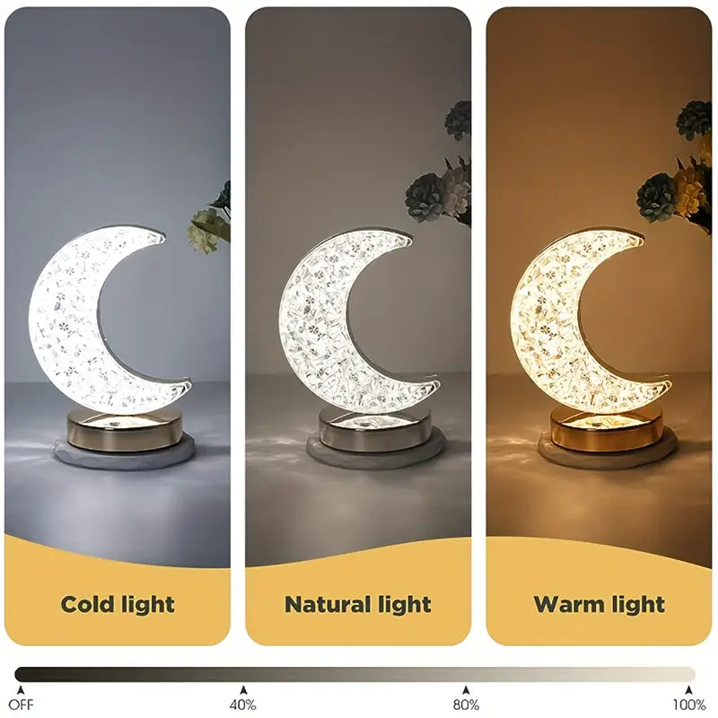 Crystal Moon Lamp