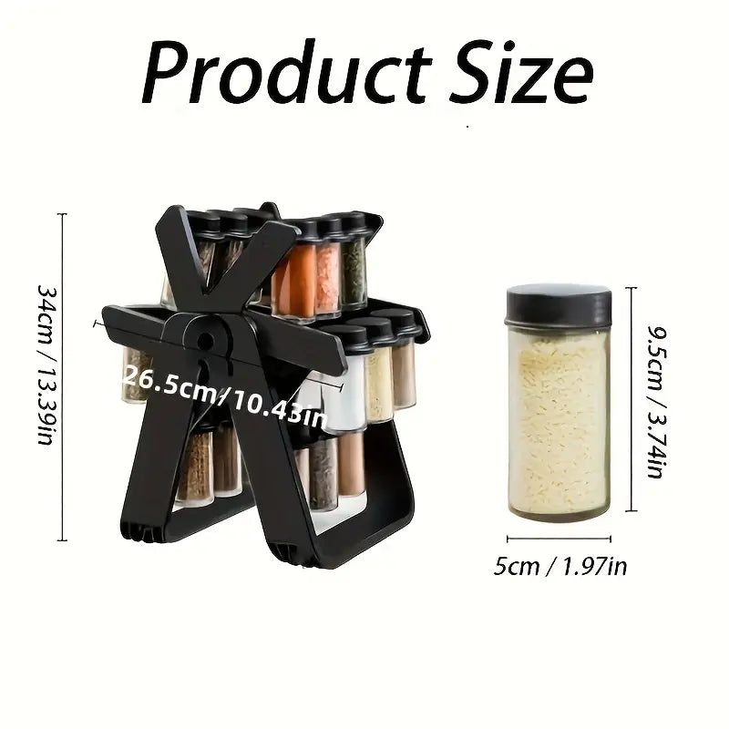 18 Jar Rotating Spice Rack