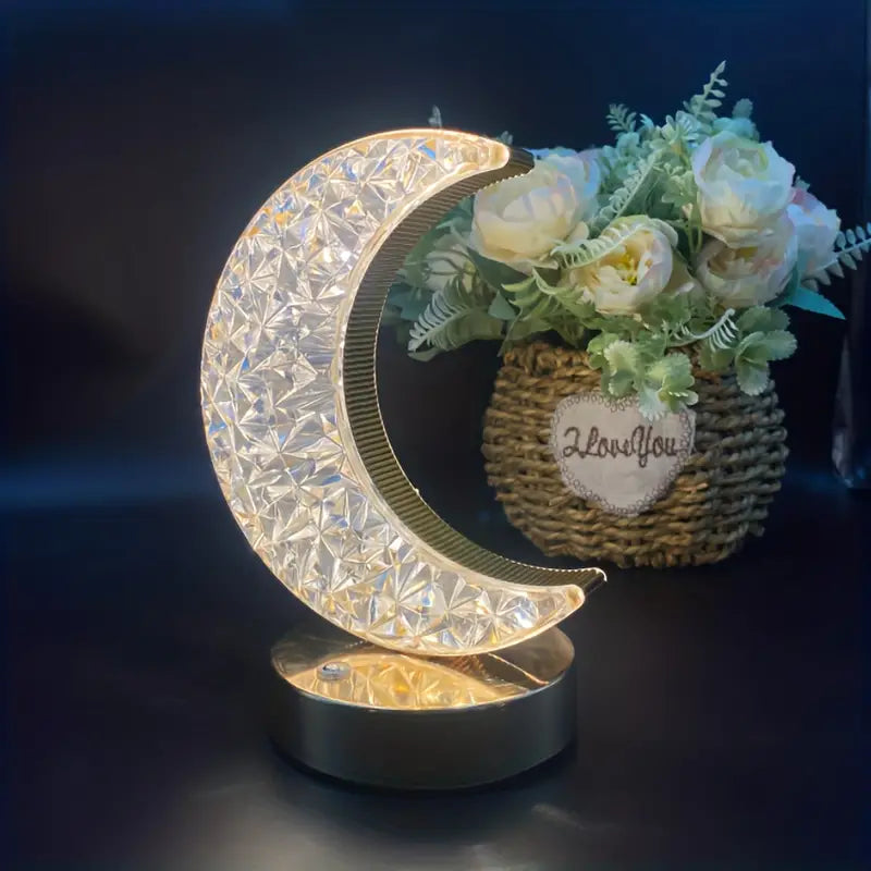 Crystal Moon Lamp