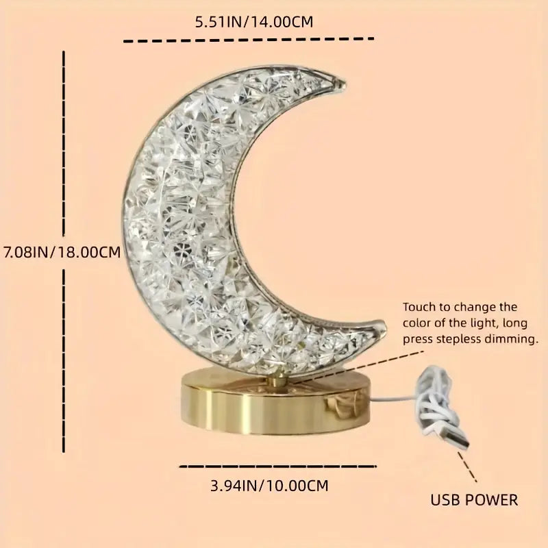 Crystal Moon Lamp