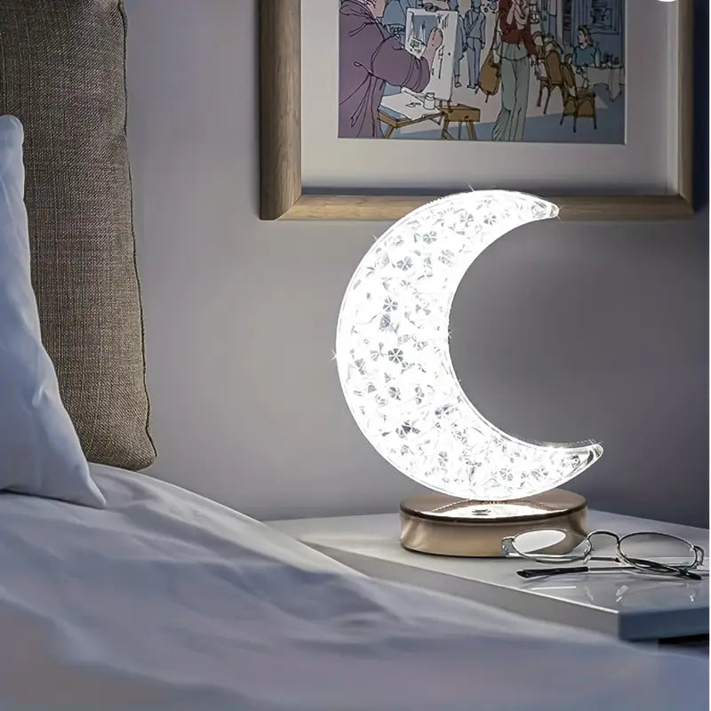 Crystal Moon Lamp