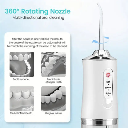 AquaPulse™ Portable Water Flosser – For a Whiter, Healthier Smile