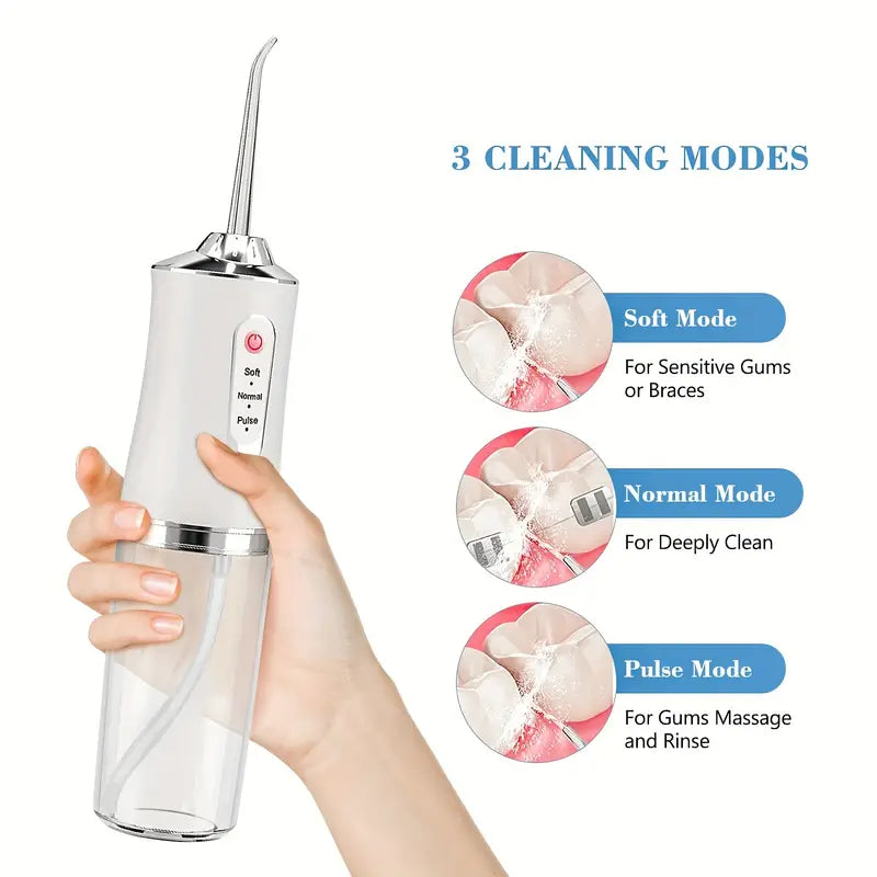 AquaPulse™ Portable Water Flosser – For a Whiter, Healthier Smile
