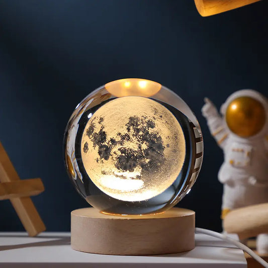 3D Crystal Moon Ball Lamp