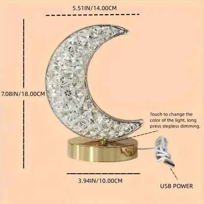 Crystal Moon Lamp